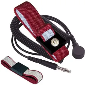 Anti-Allergy Wrist Strap Set, 12', 4mm , Maroon-5PK