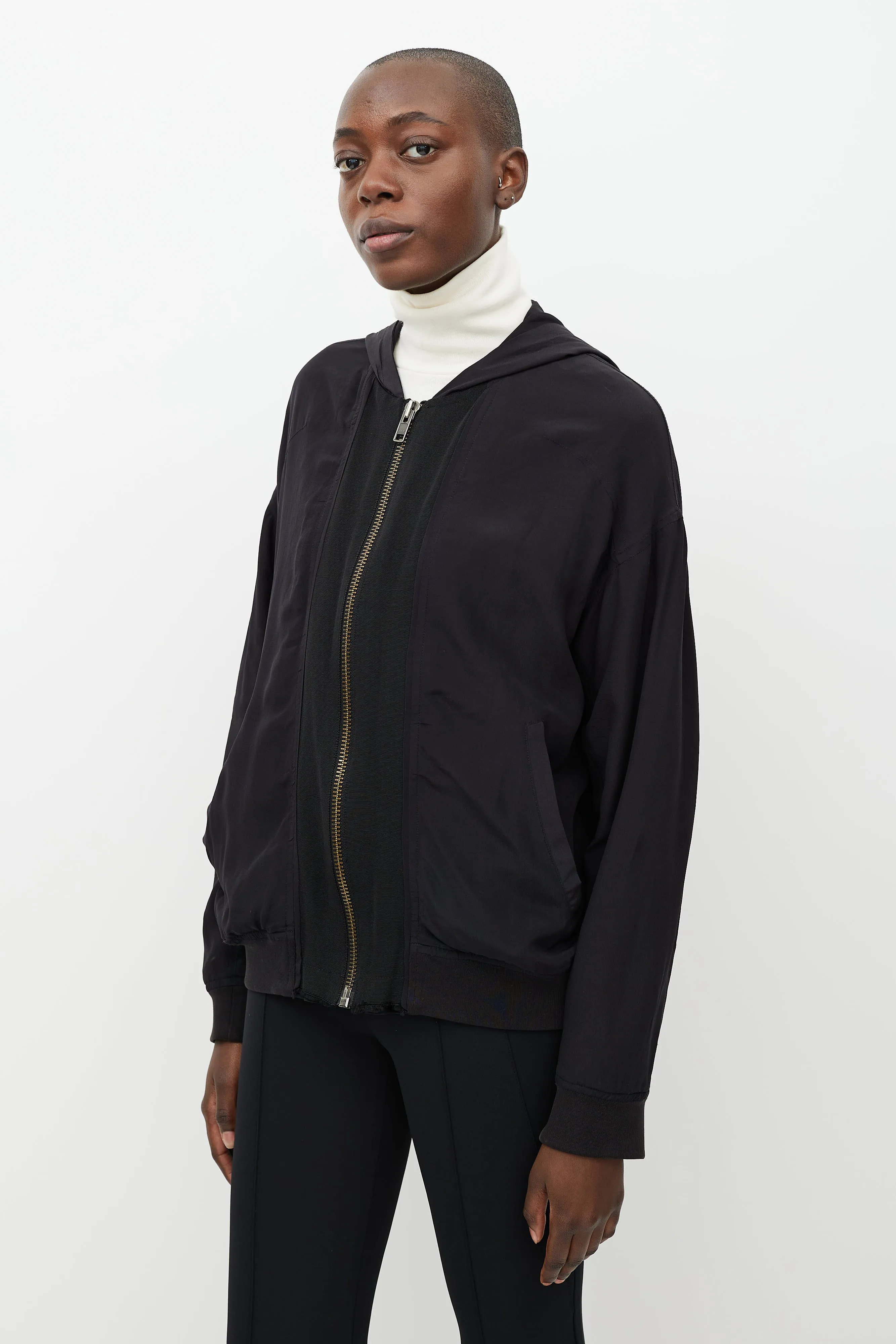 Black Hooded Jacket