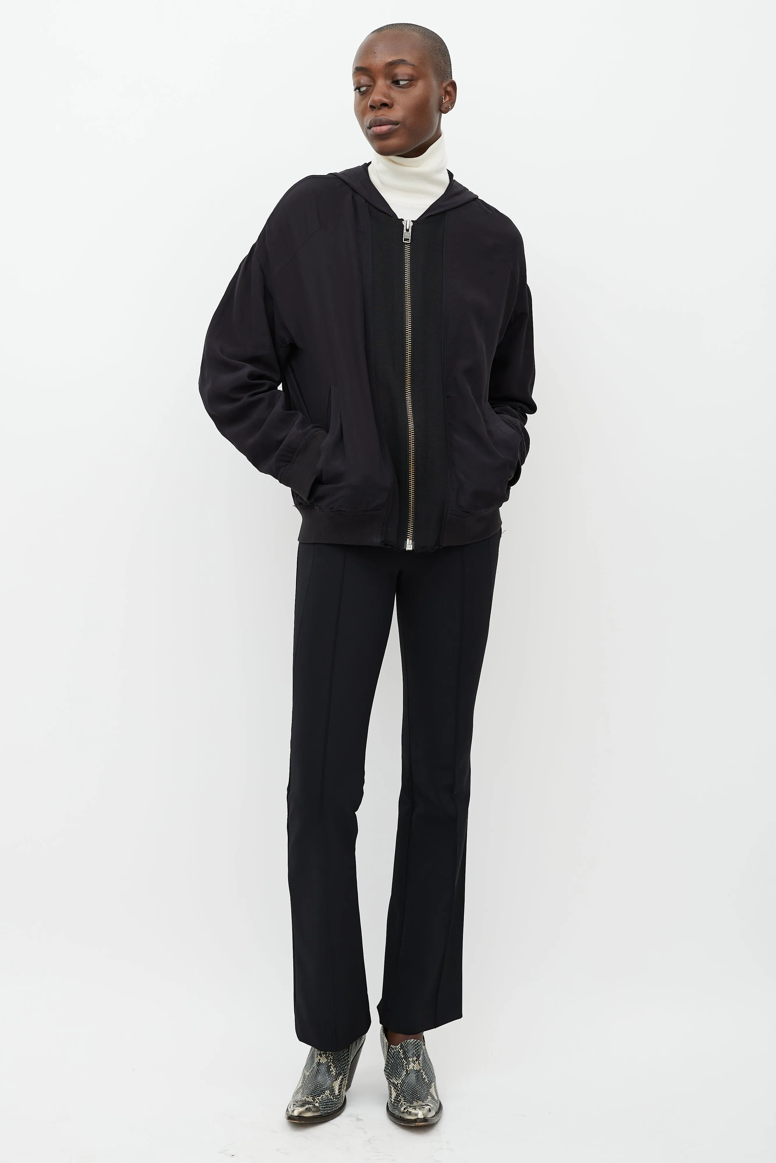 Black Hooded Jacket