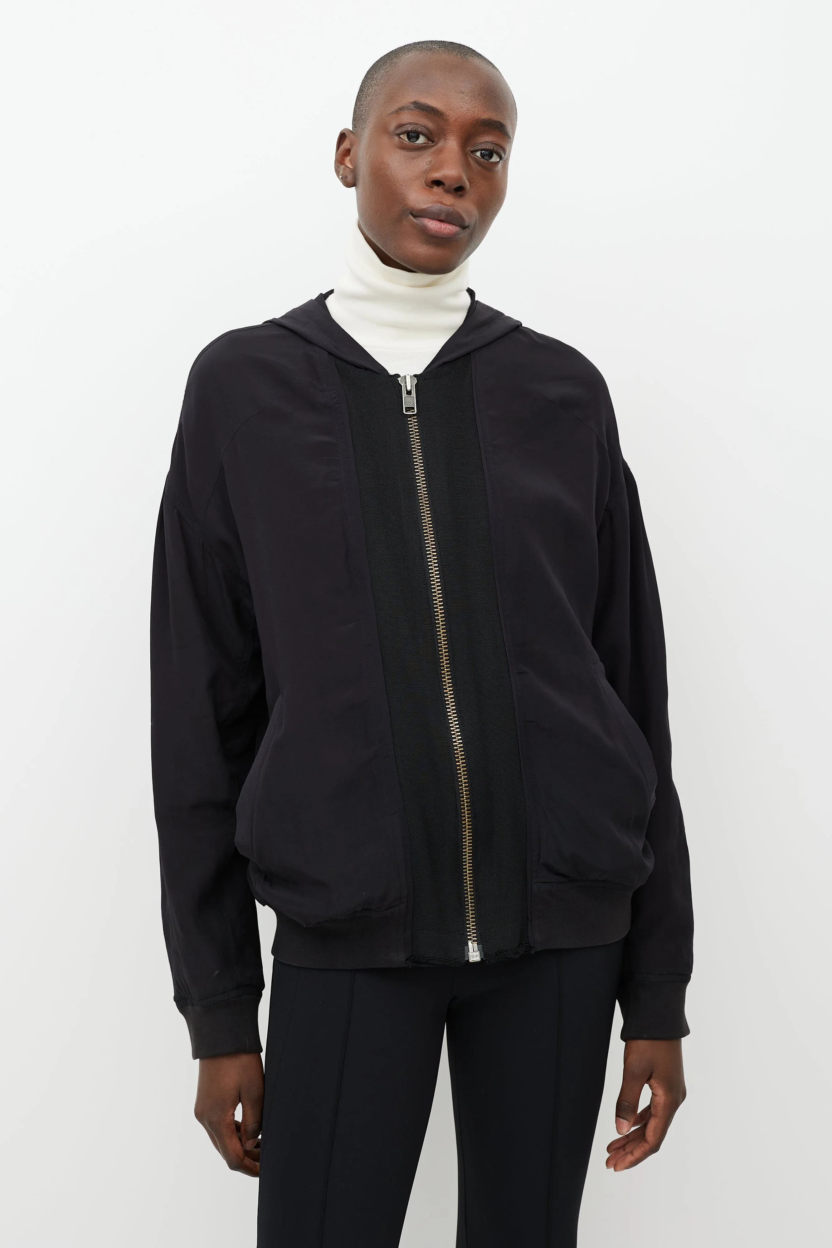 Black Hooded Jacket