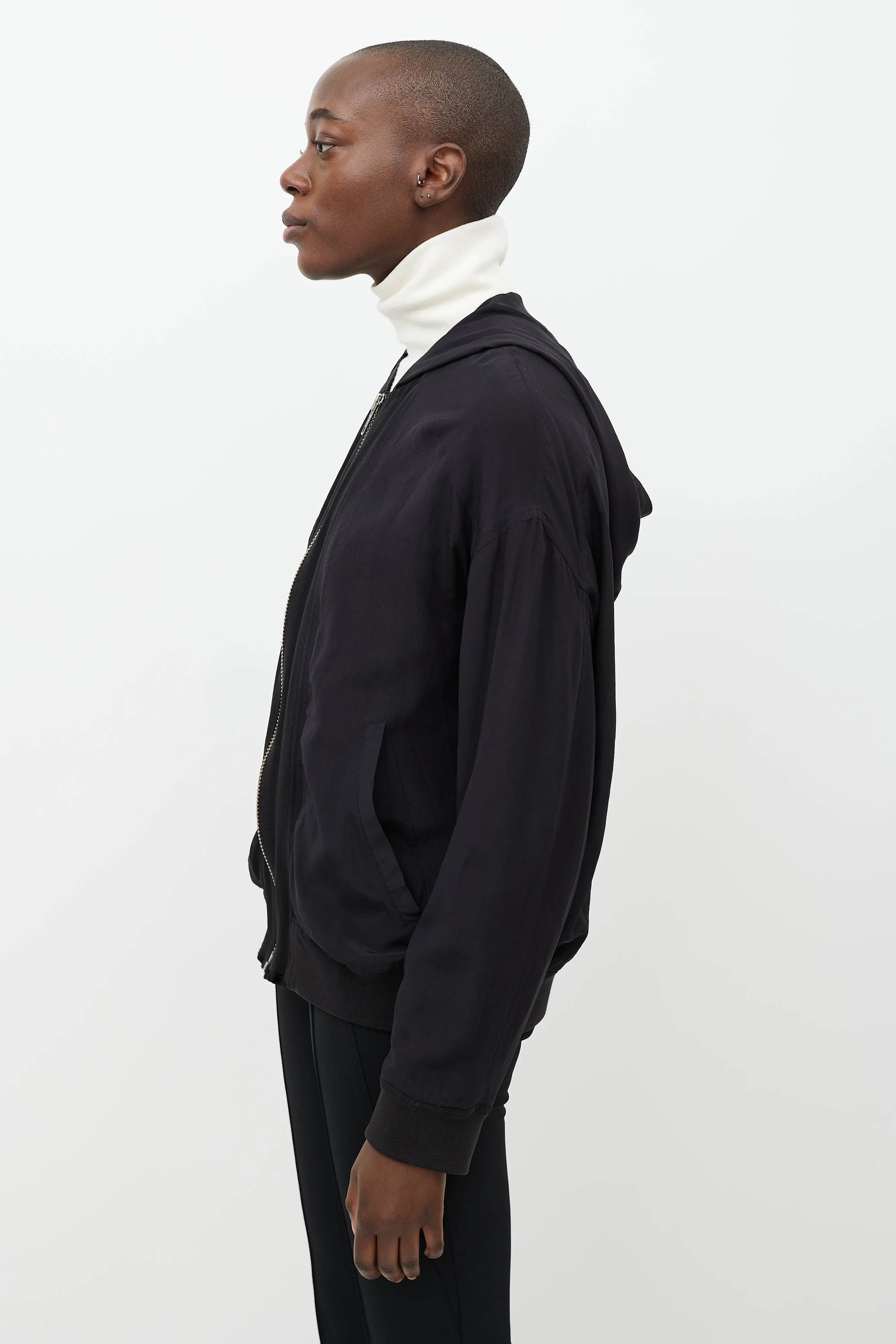 Black Hooded Jacket