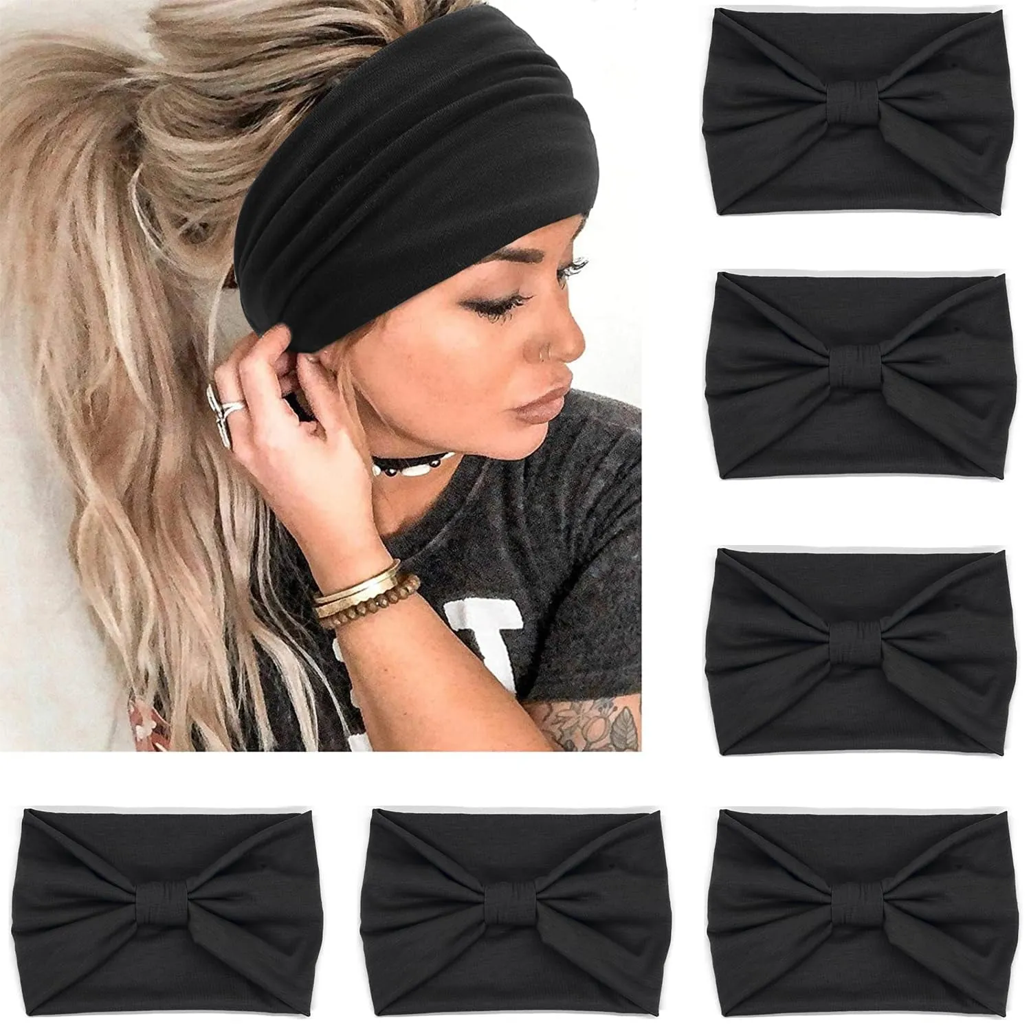 Boho Knotted Headbands: a striking 6-pack, camping Adventure