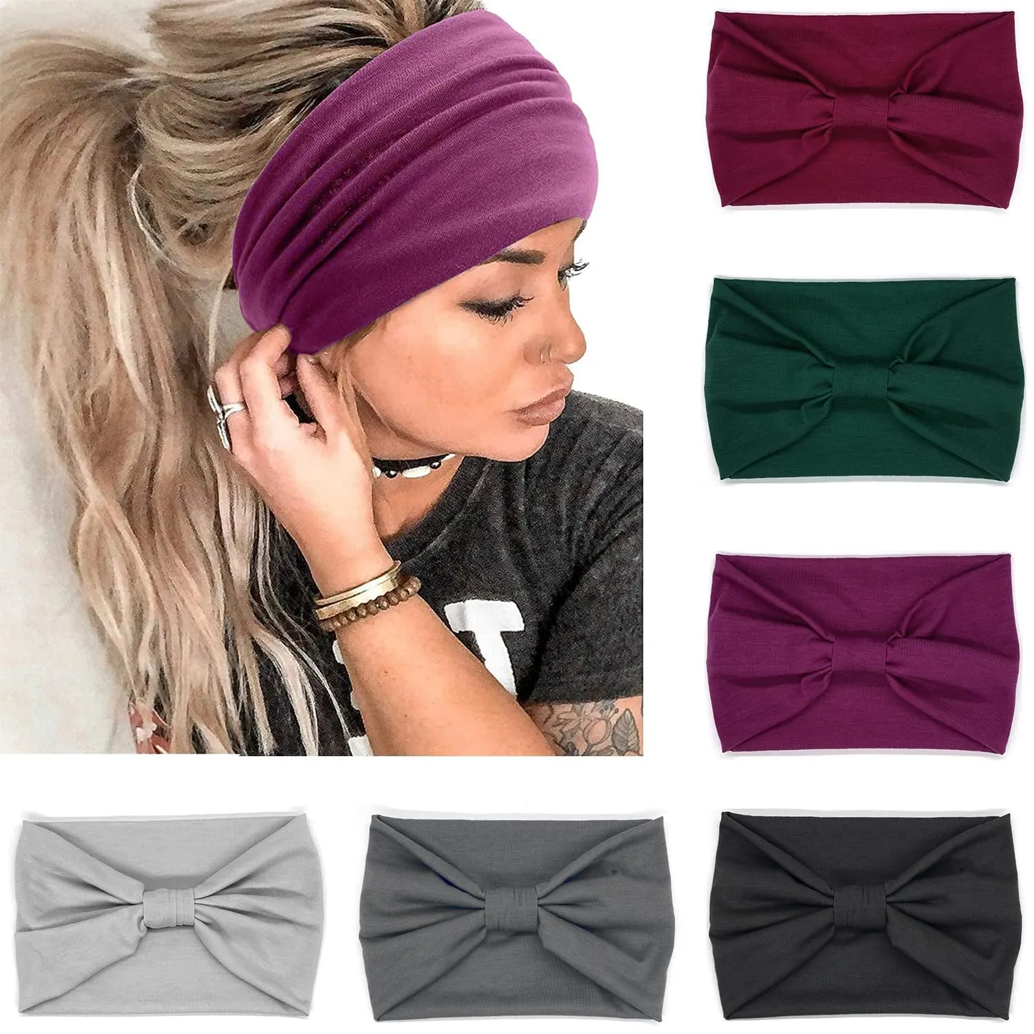 Boho Knotted Headbands: a striking 6-pack, camping Adventure
