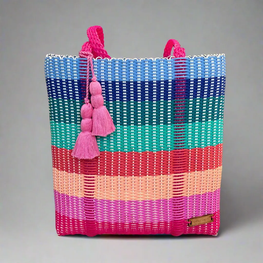 cesta tote ~ large ~ multistripe