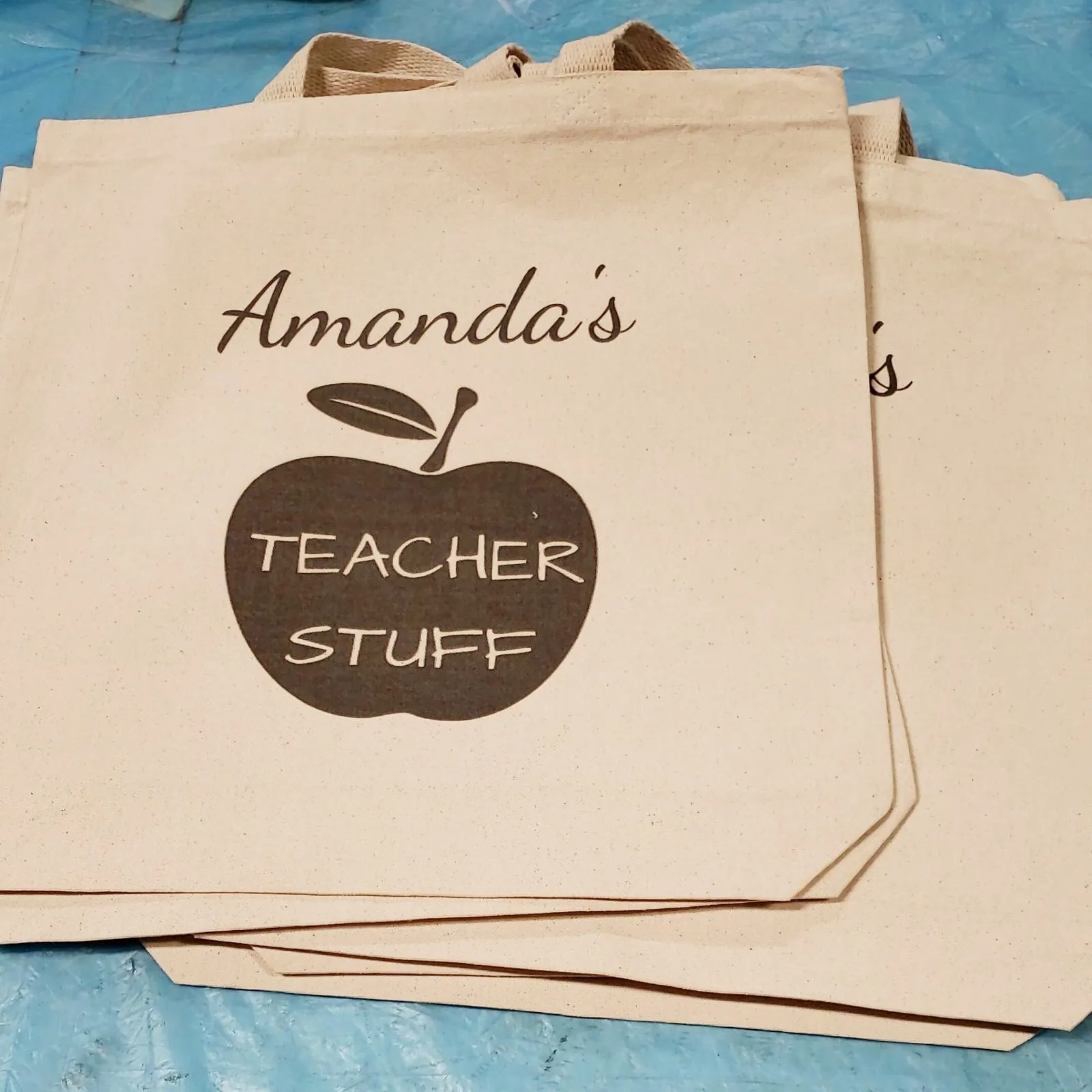 Custom Personalized Cotton Tote Bags in Full Color