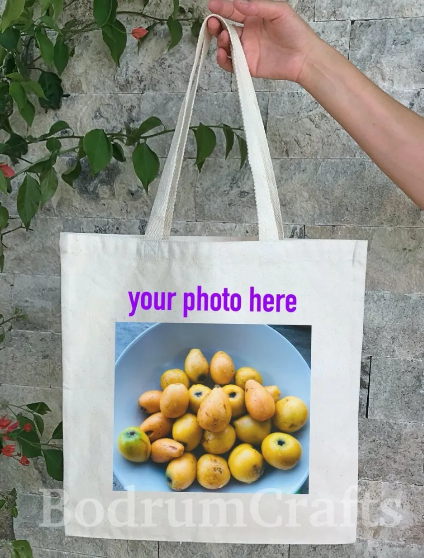 Custom Personalized Cotton Tote Bags in Full Color