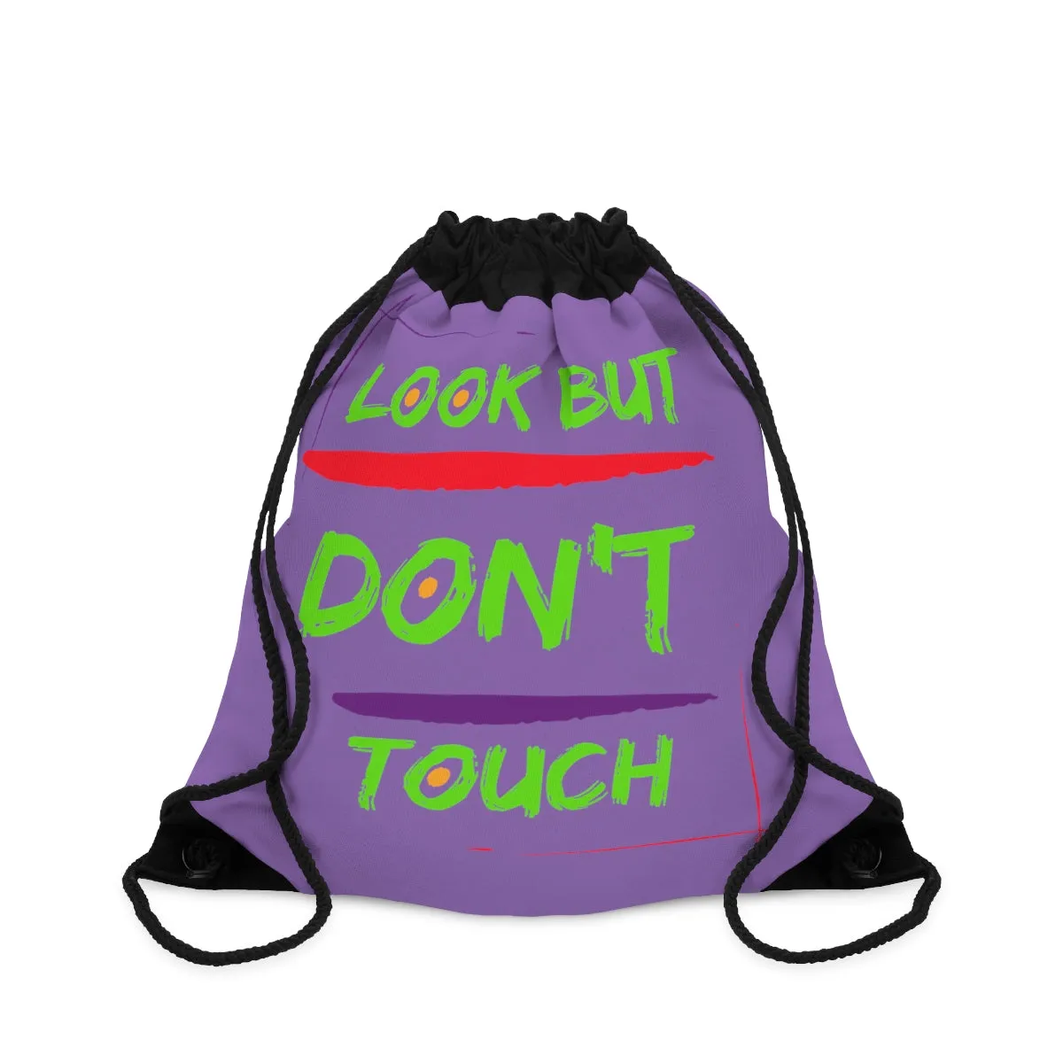 Drawstring Bag ( Look But Don't Touch  Purple)