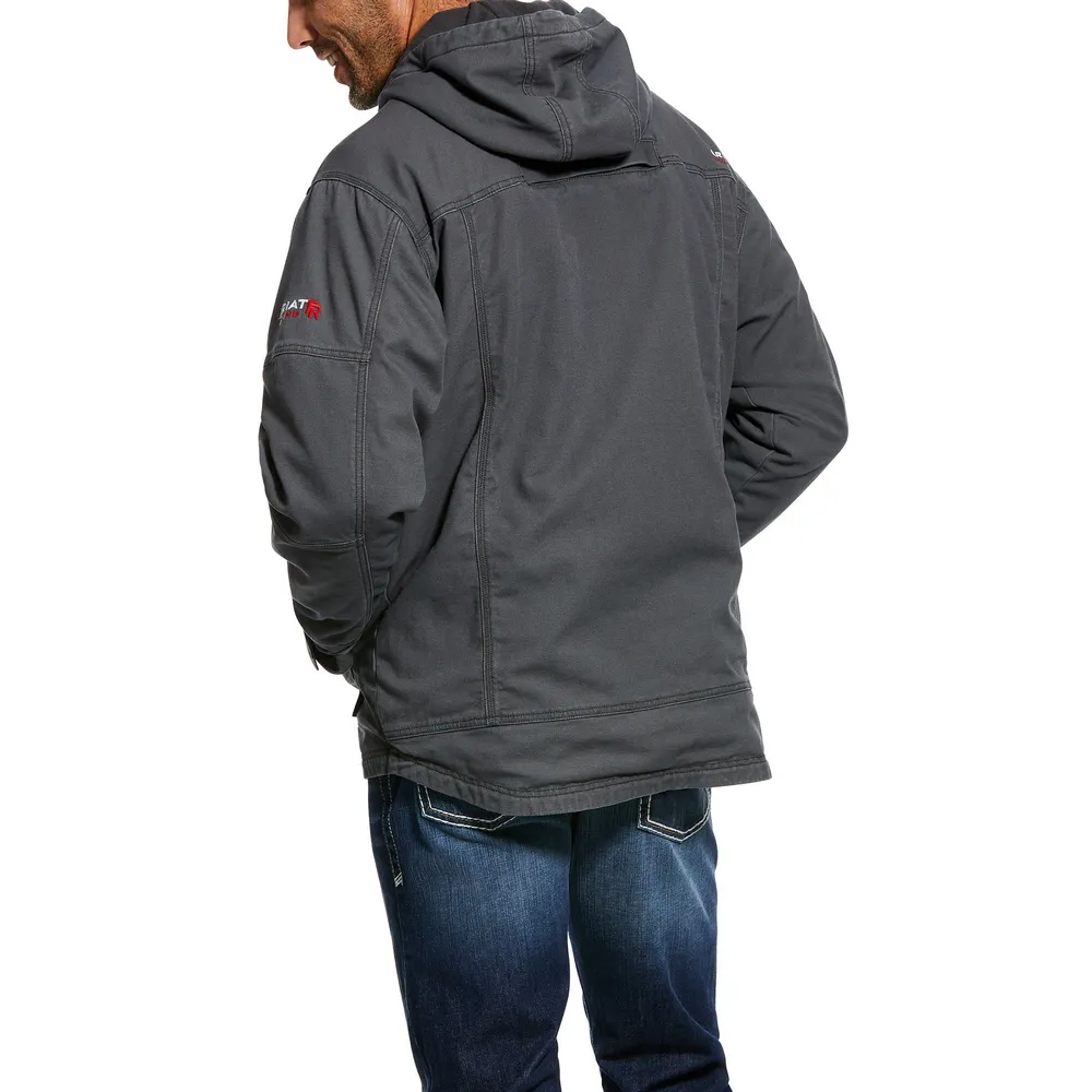 FR DURALIGHT STRETCH CANVAS INSULATED JACKET - 020-Gray | Ariat 10027865