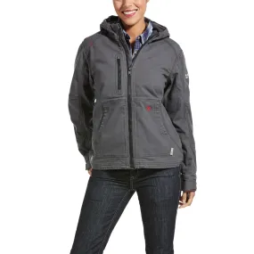 FR DURALIGHT STRETCH CANVAS INSULATED JACKET - 020-Gray | Ariat 10032844