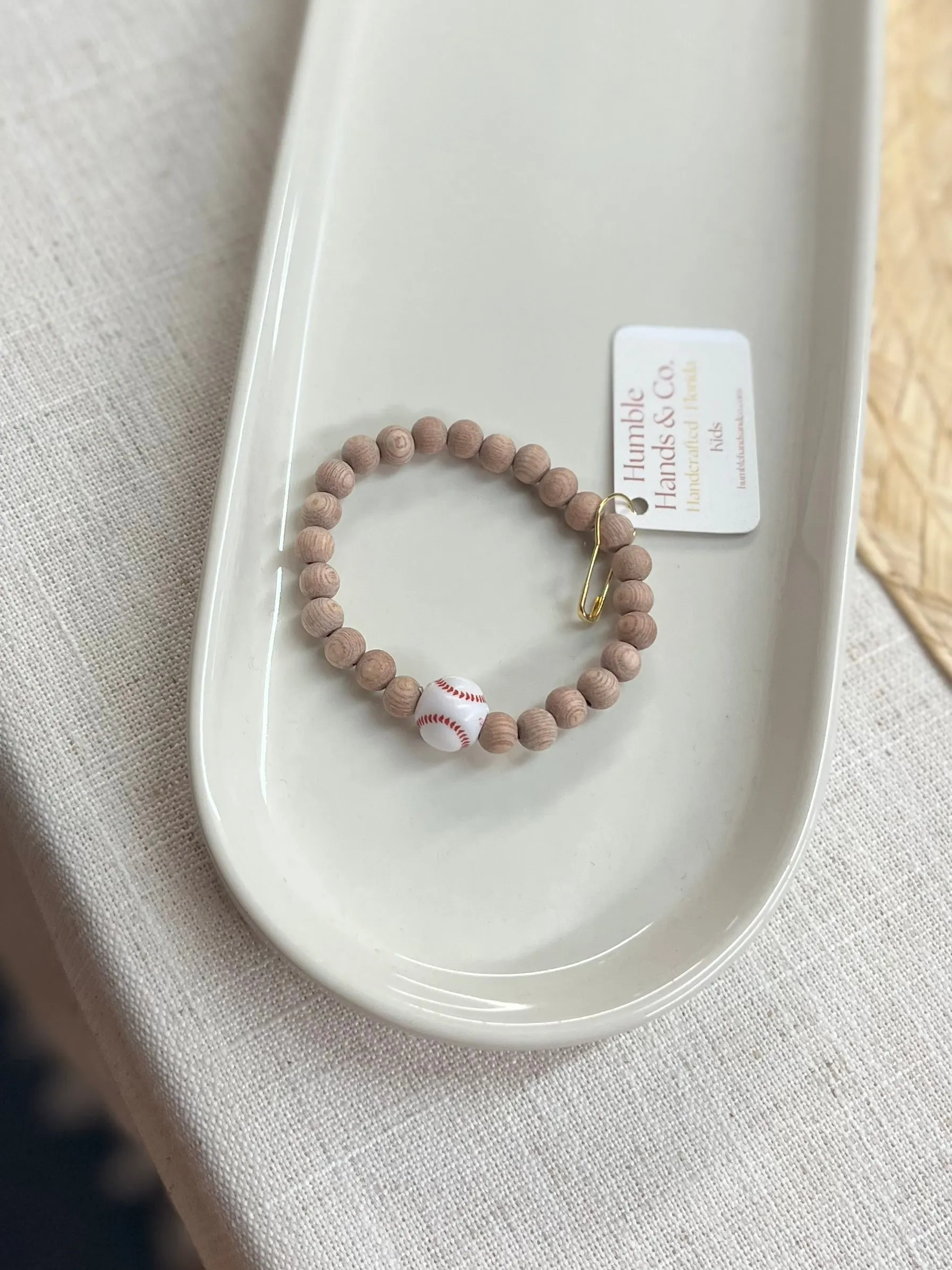 Kids Baseball Diffuser Bracelet