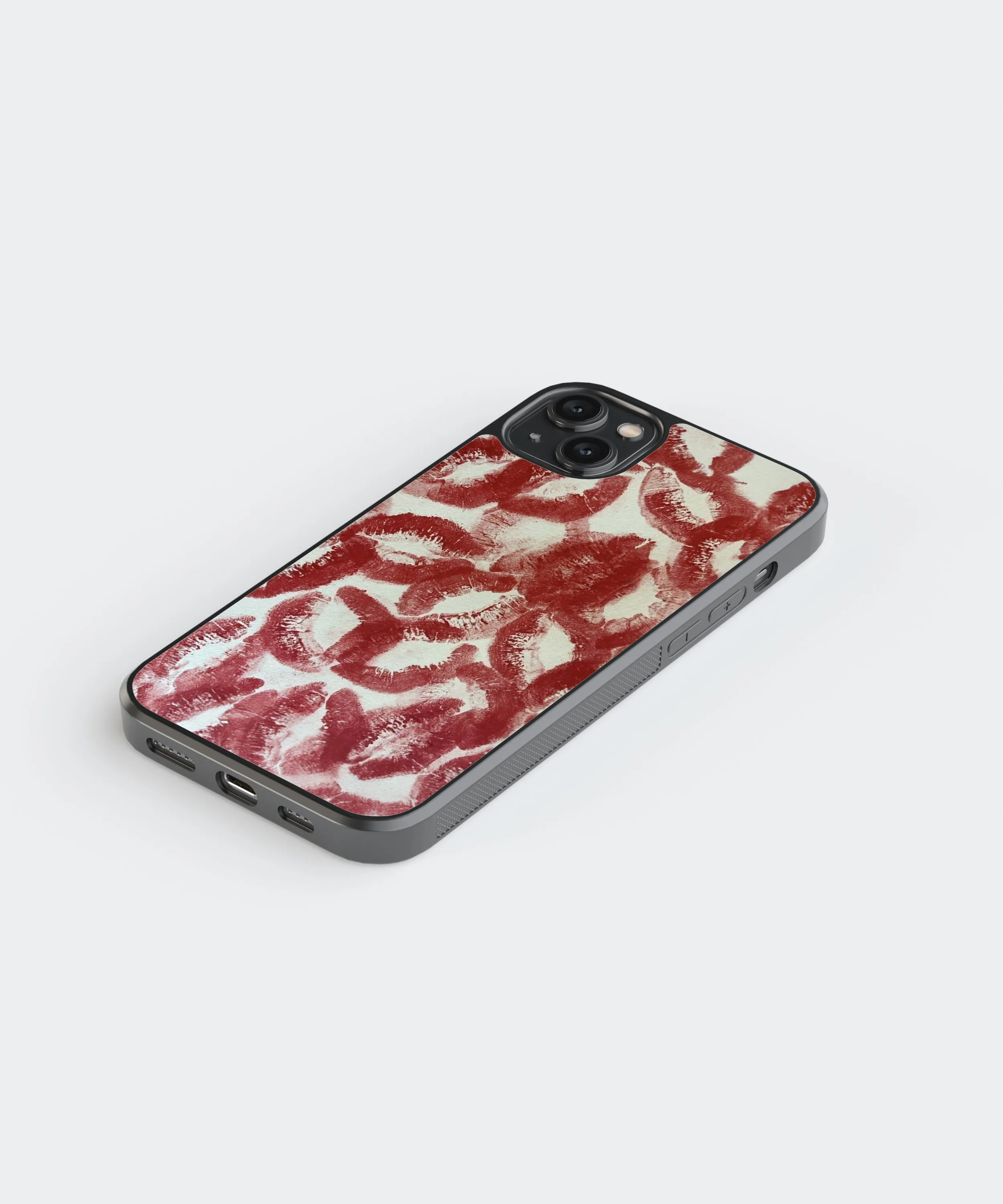 Kisses (For Him) Abstract Glass Phone Case Cover