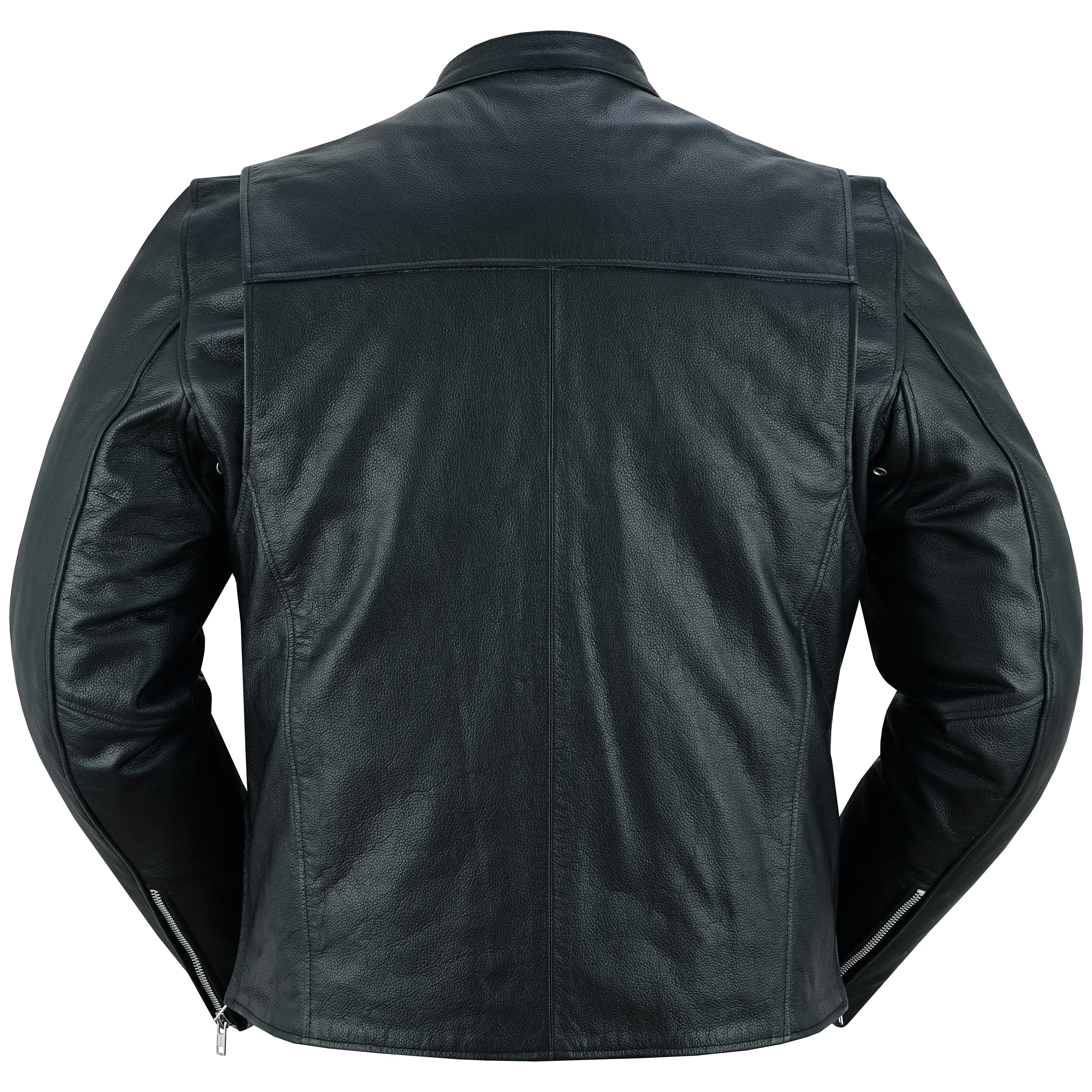 Men’s Classic Black Scooter Leather Jacket