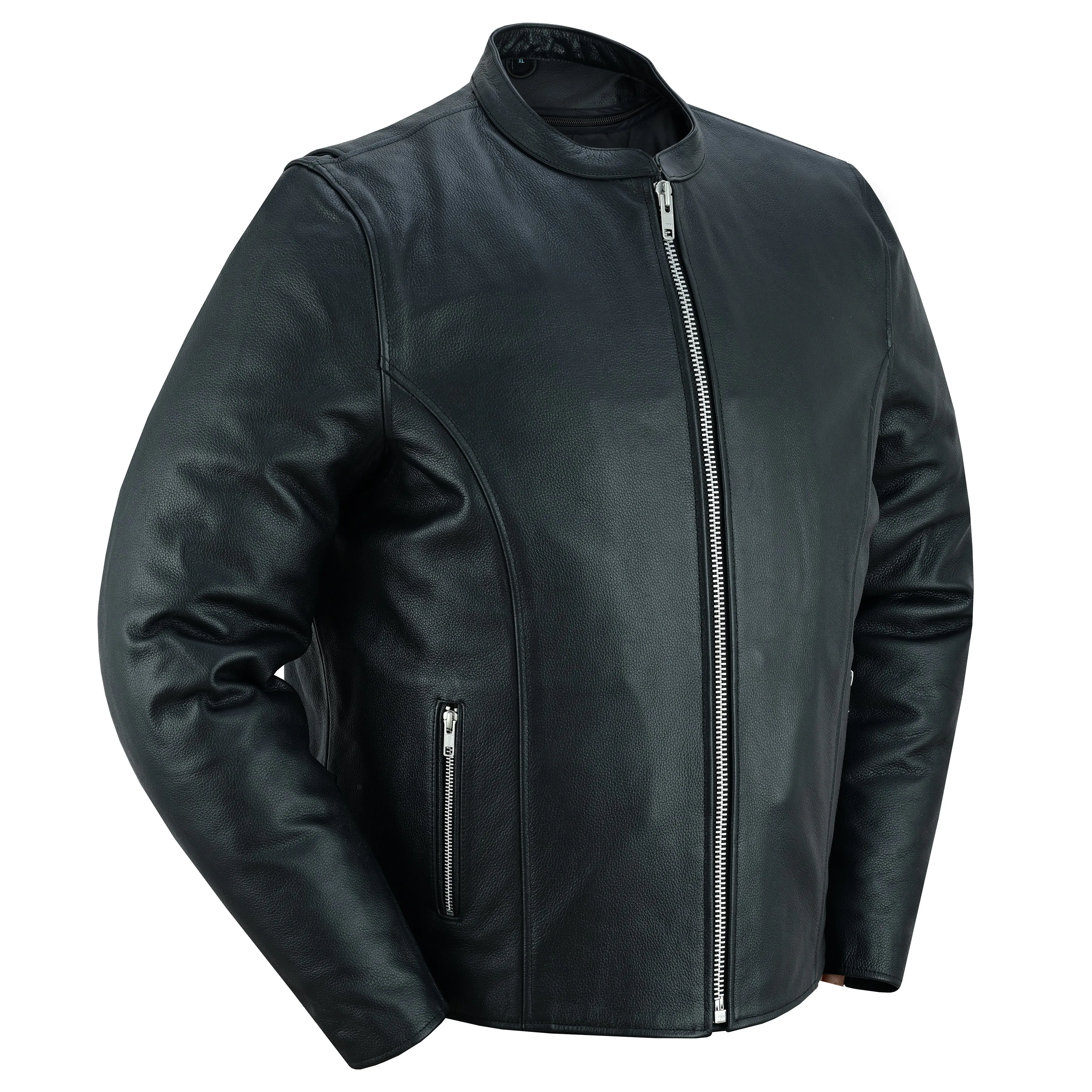 Men’s Classic Black Scooter Leather Jacket