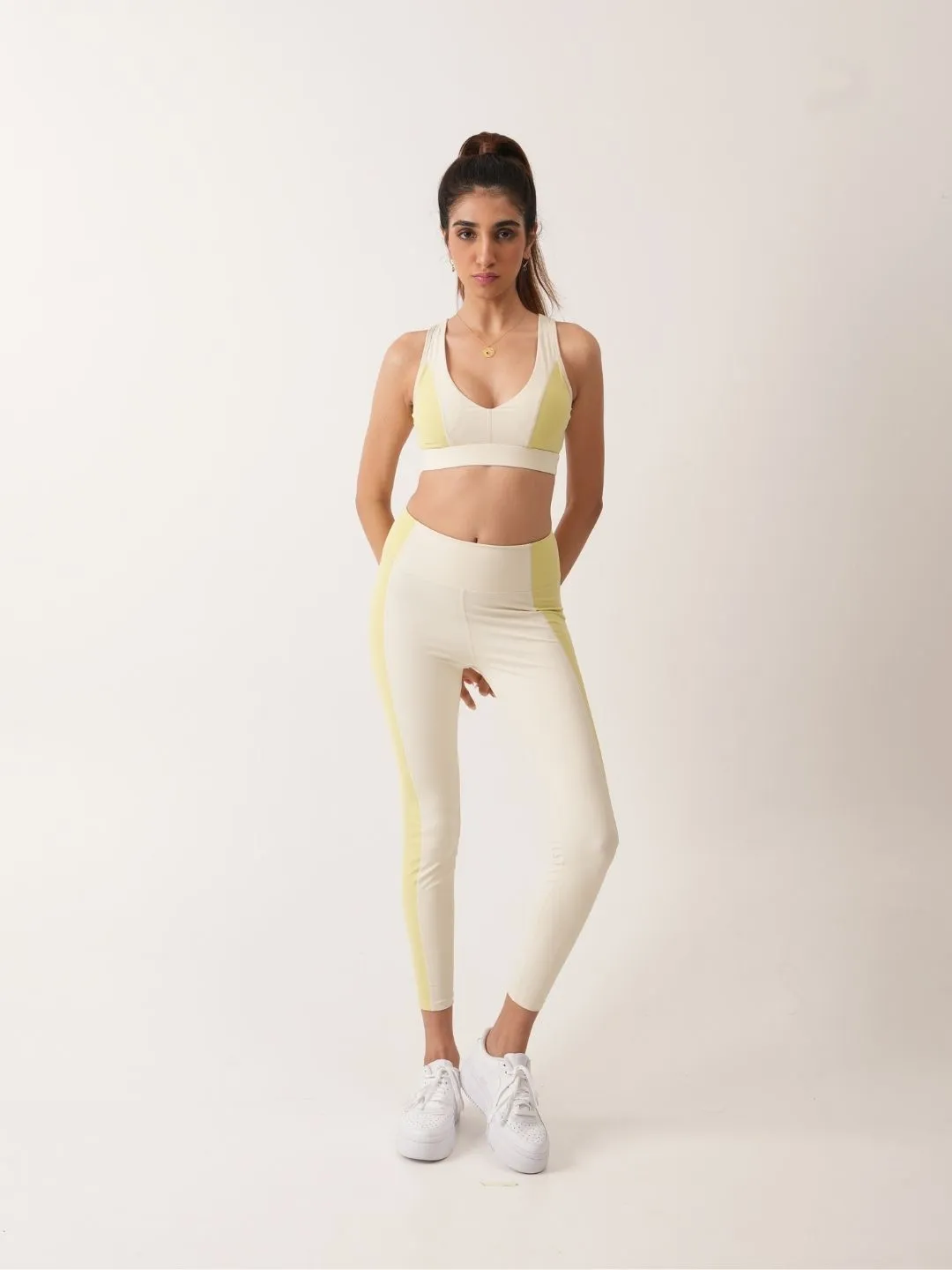Ray Cord Set Butter Yellow & White
