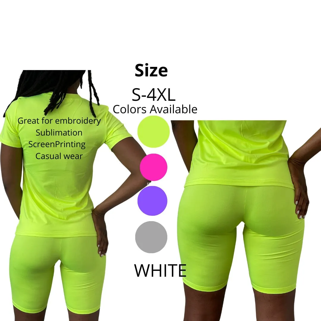 Sublimation Two Piece Set/ Sublimation Blank Set/Sublimation T Shirt/Sublimation Short Set/